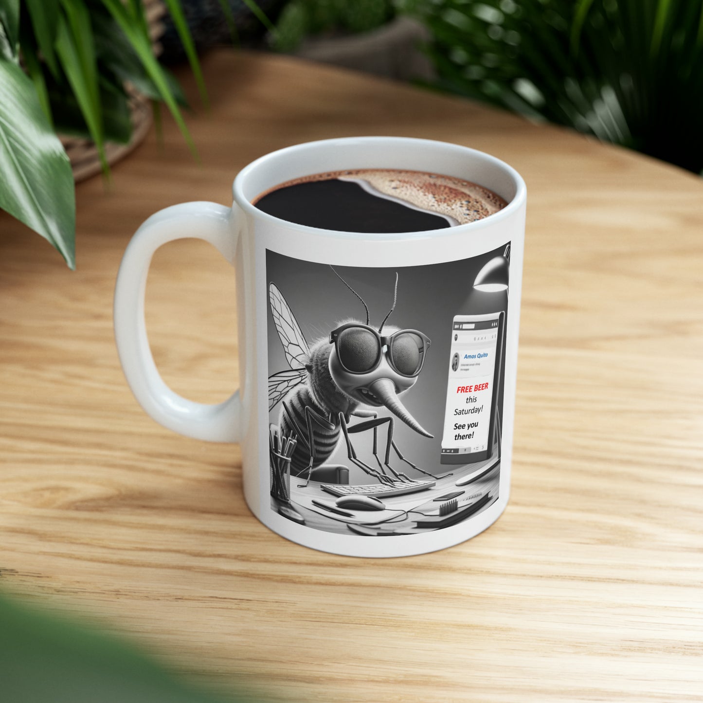 Mosquito Invite Ceramic Mug, 11oz